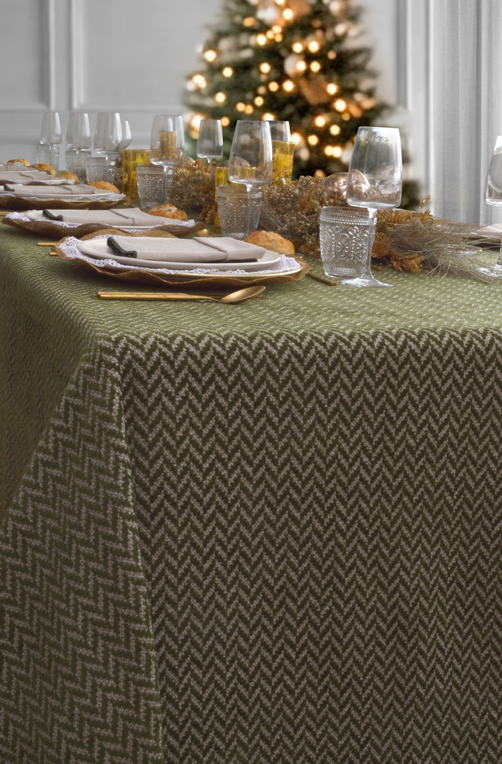 Mantel Estampado Green Tweed