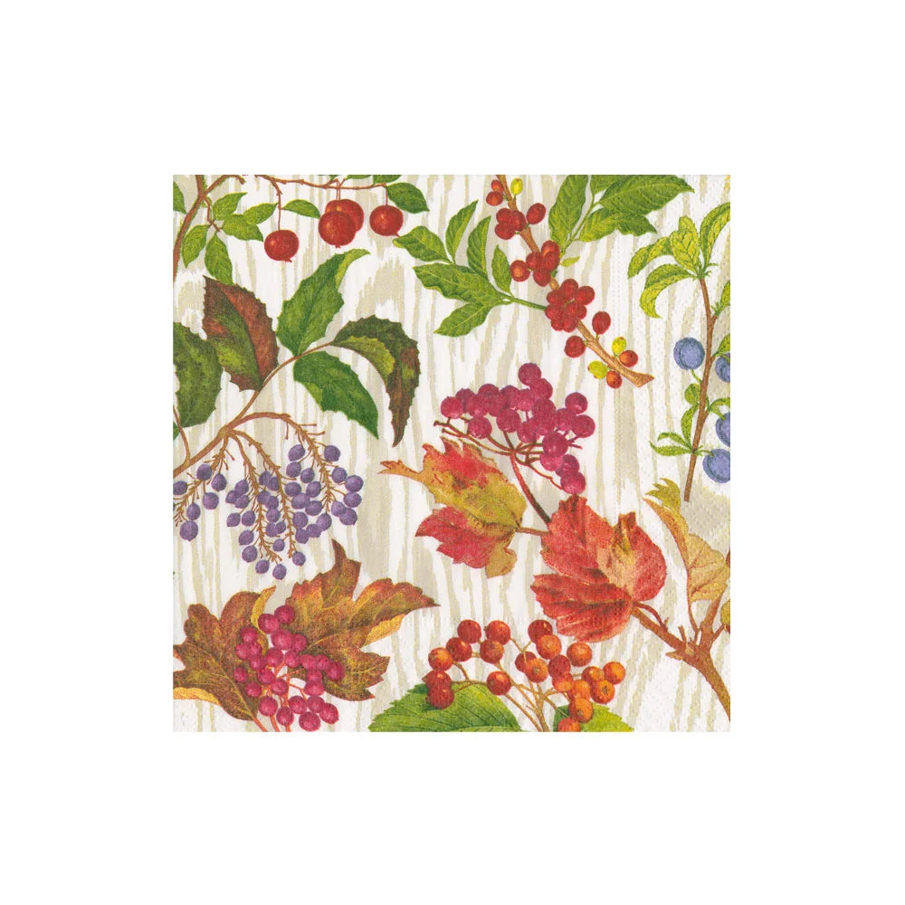 Servilletas Papel Cóctel Berry Botanical