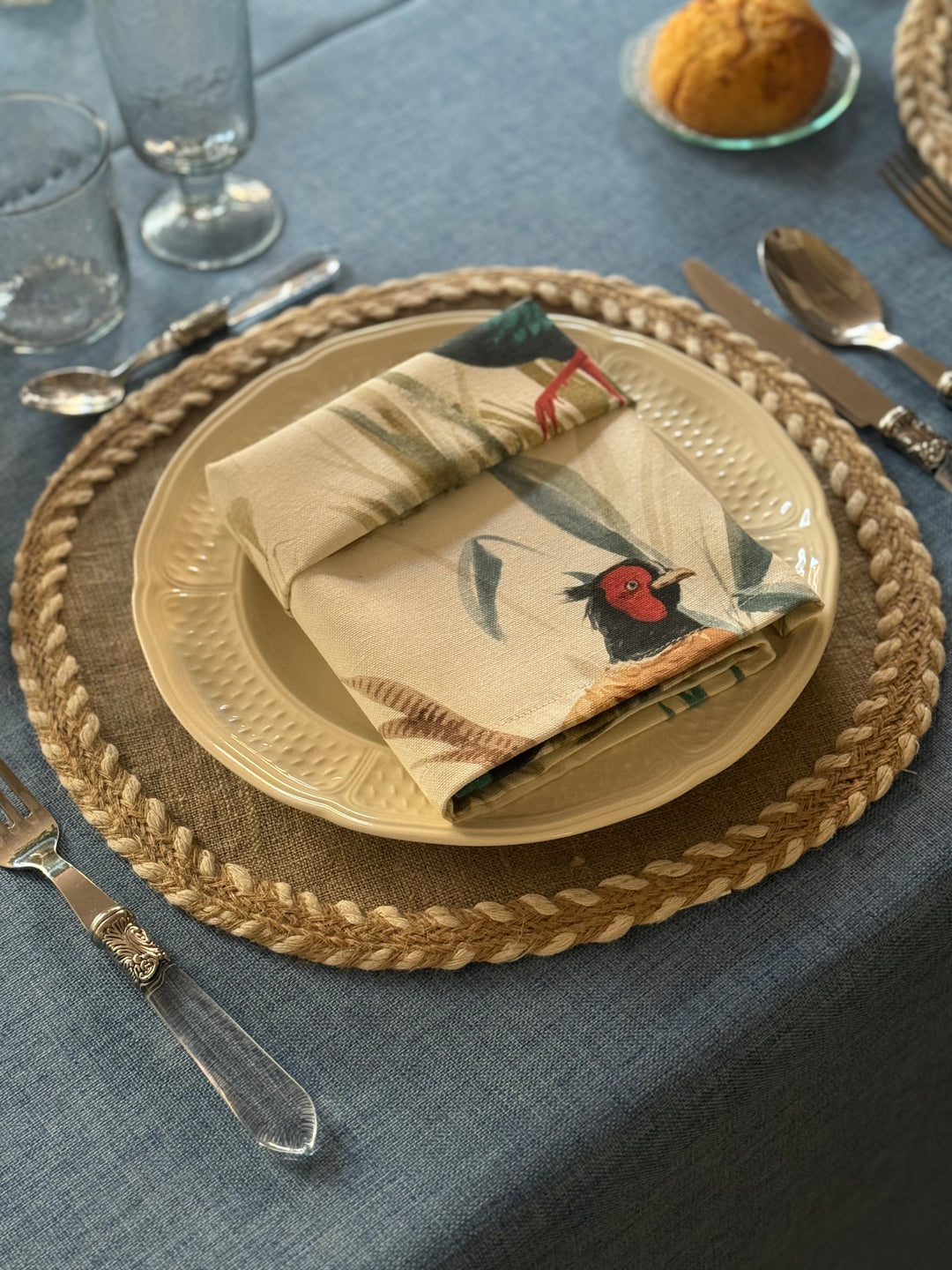 Mantel Kairo Azul Claro