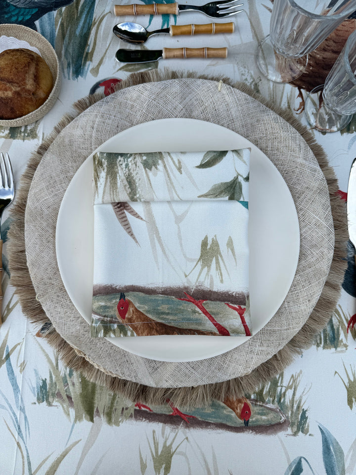 Mantel Estampado Faisanes
