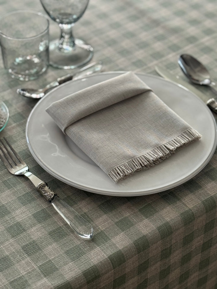 Mantel Resinado Vichy Light Green