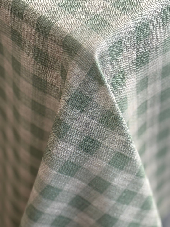 Mantel Resinado Vichy Light Green