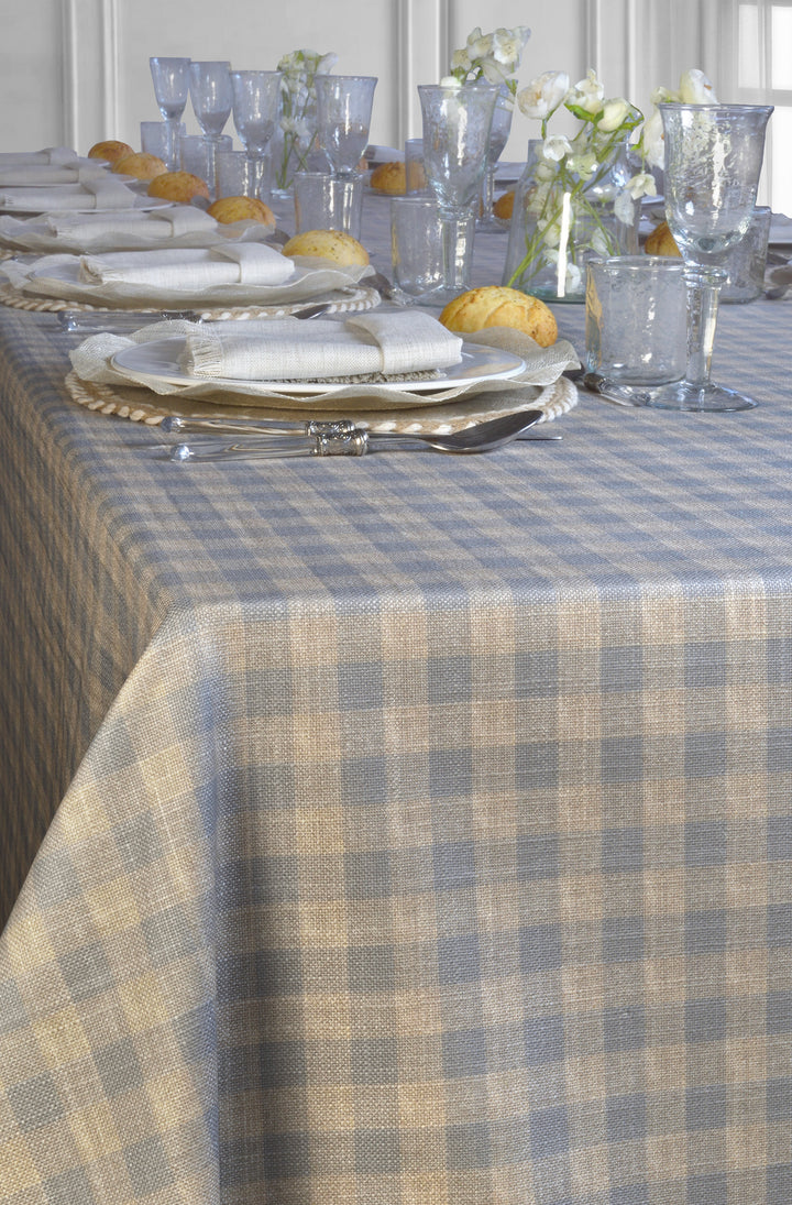 Mantel Resinado Vichy Blue