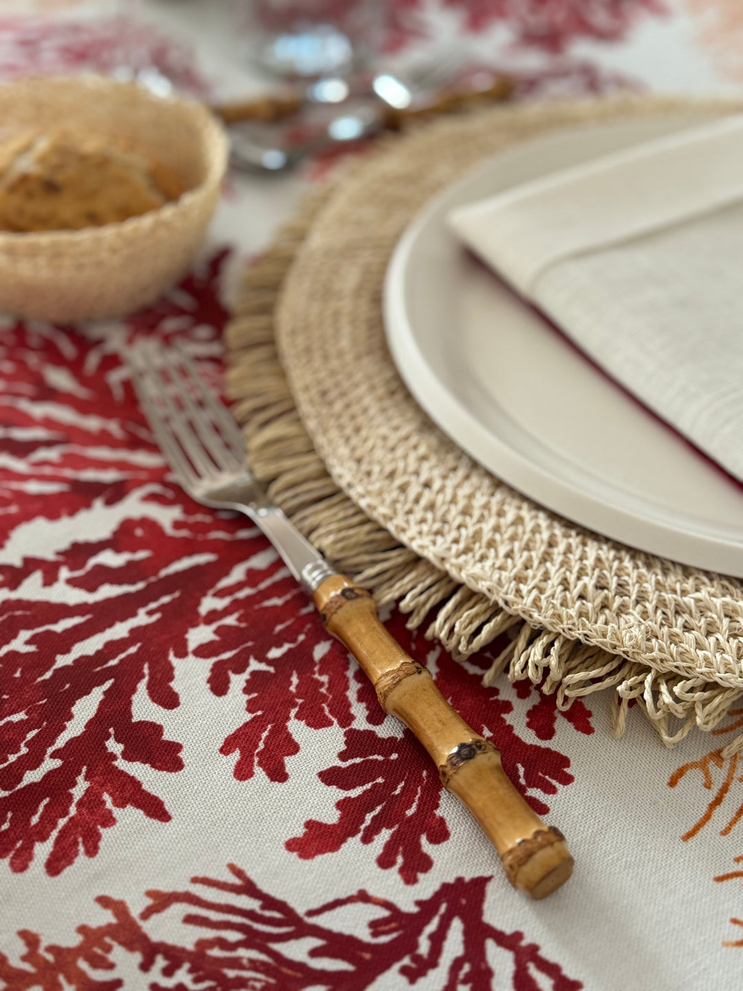 Mantel Estampado Corail Rouge