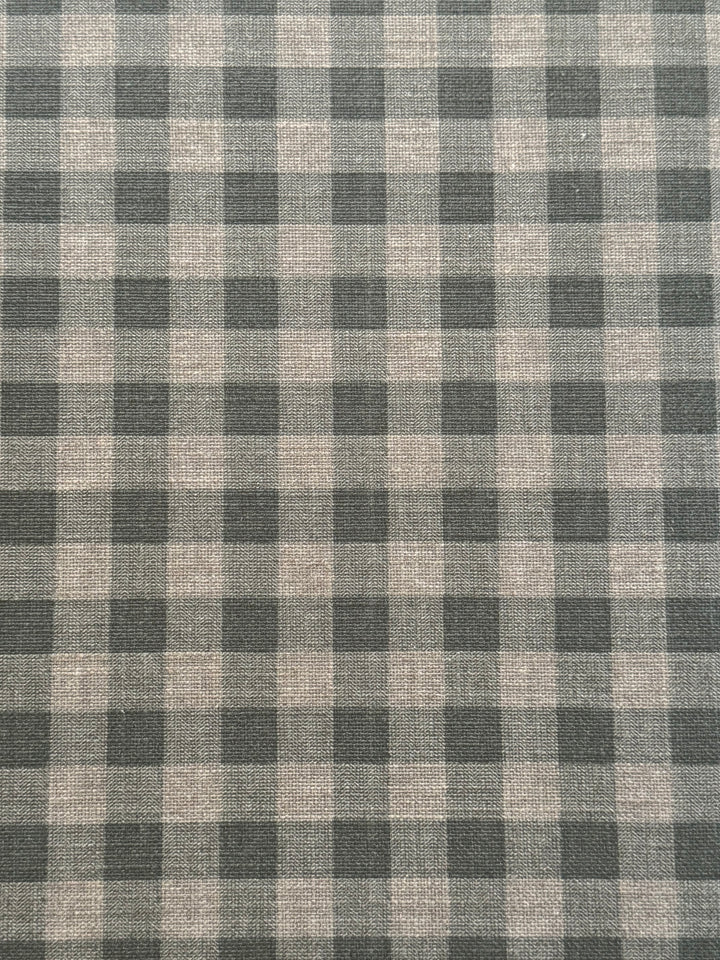 Mantel Resinado Vichy Verde Eucalipto/Lino