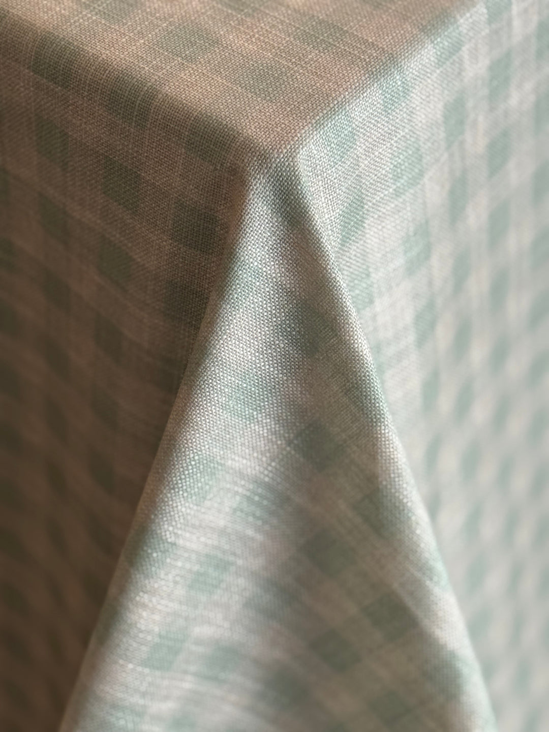 Mantel Resinado Vichy Acqua