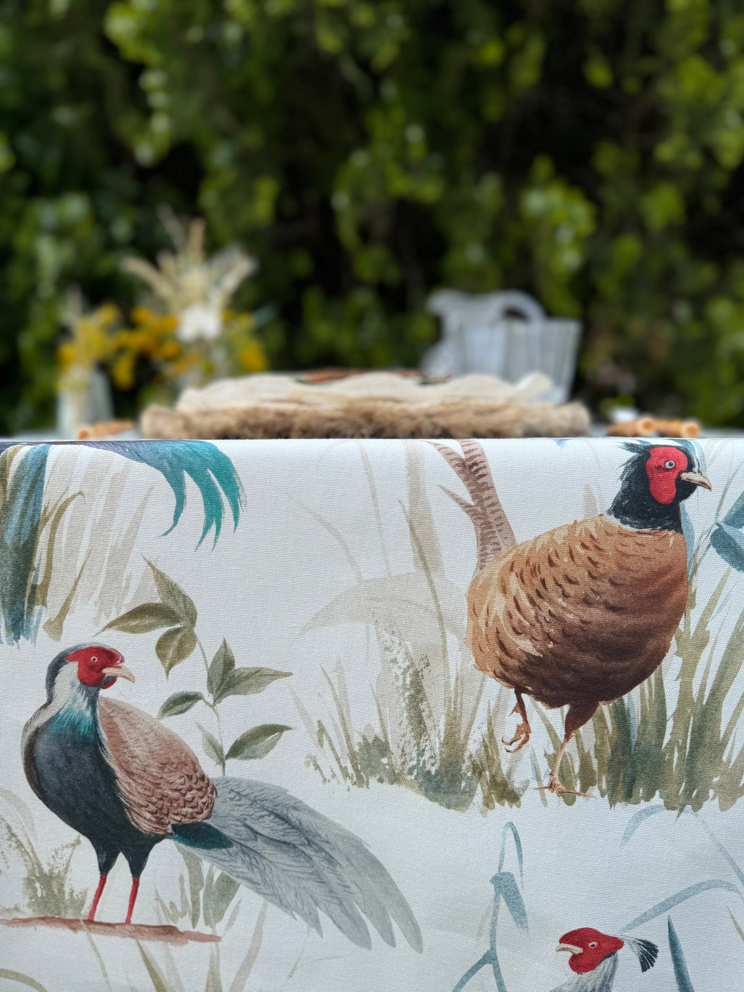 Mantel Estampado Faisanes