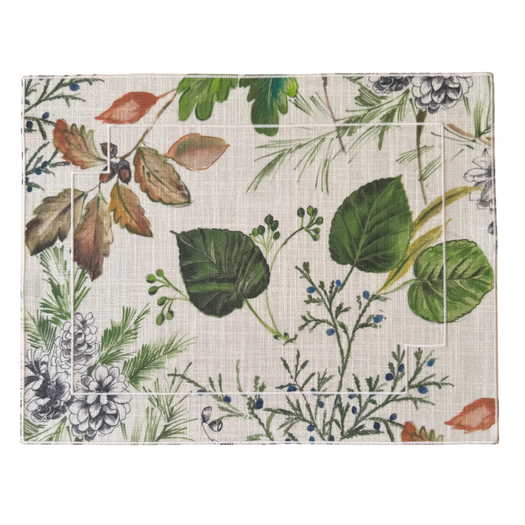 Mantel Individual Resinado Rectangular Brissac Set/2