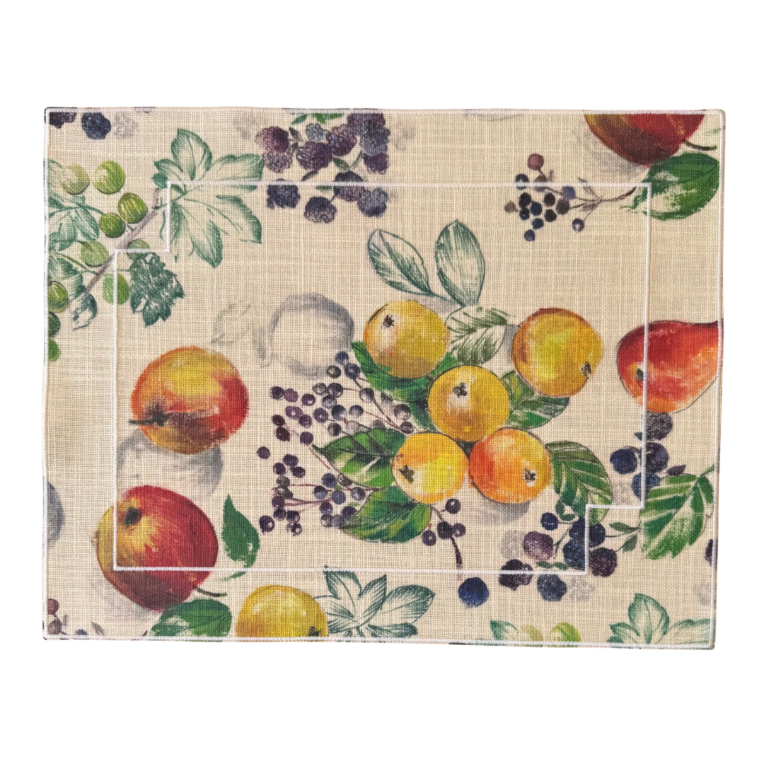 Mantel Individual Resinado Rectangular Sarlat Set/2