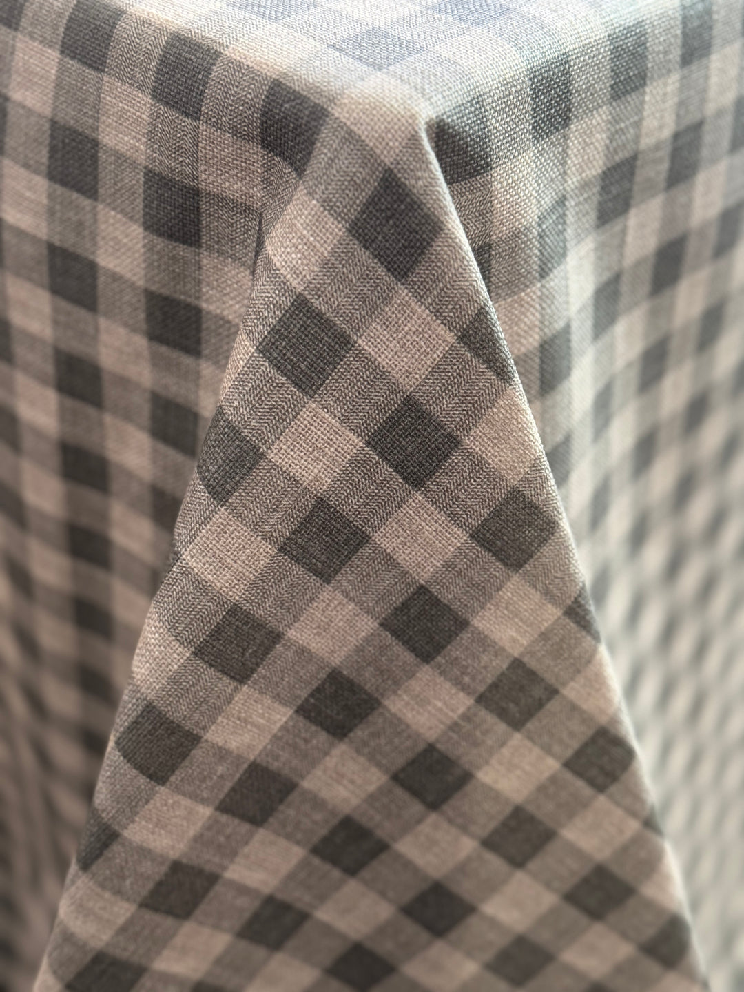 Mantel Resinado Vichy Gris