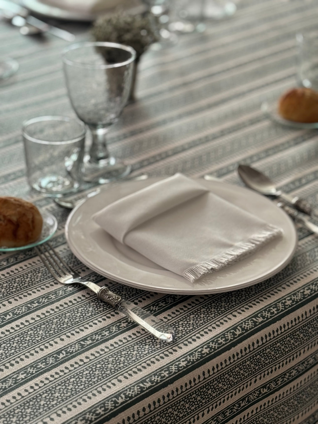 Mantel Resinado Normandie Azul Petróleo