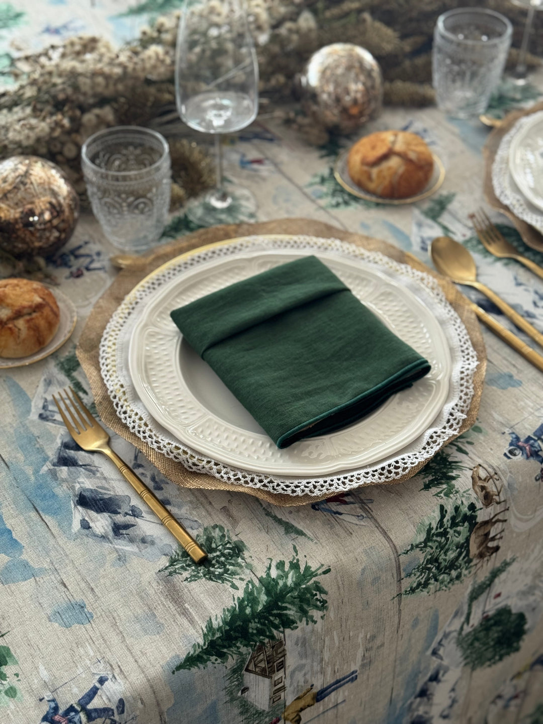 Mantel Estampado Mont Blanc
