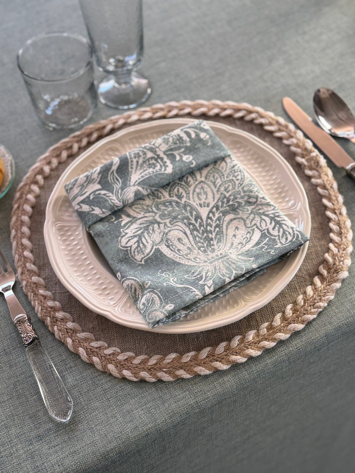 Mantel Kairo Verde Agua