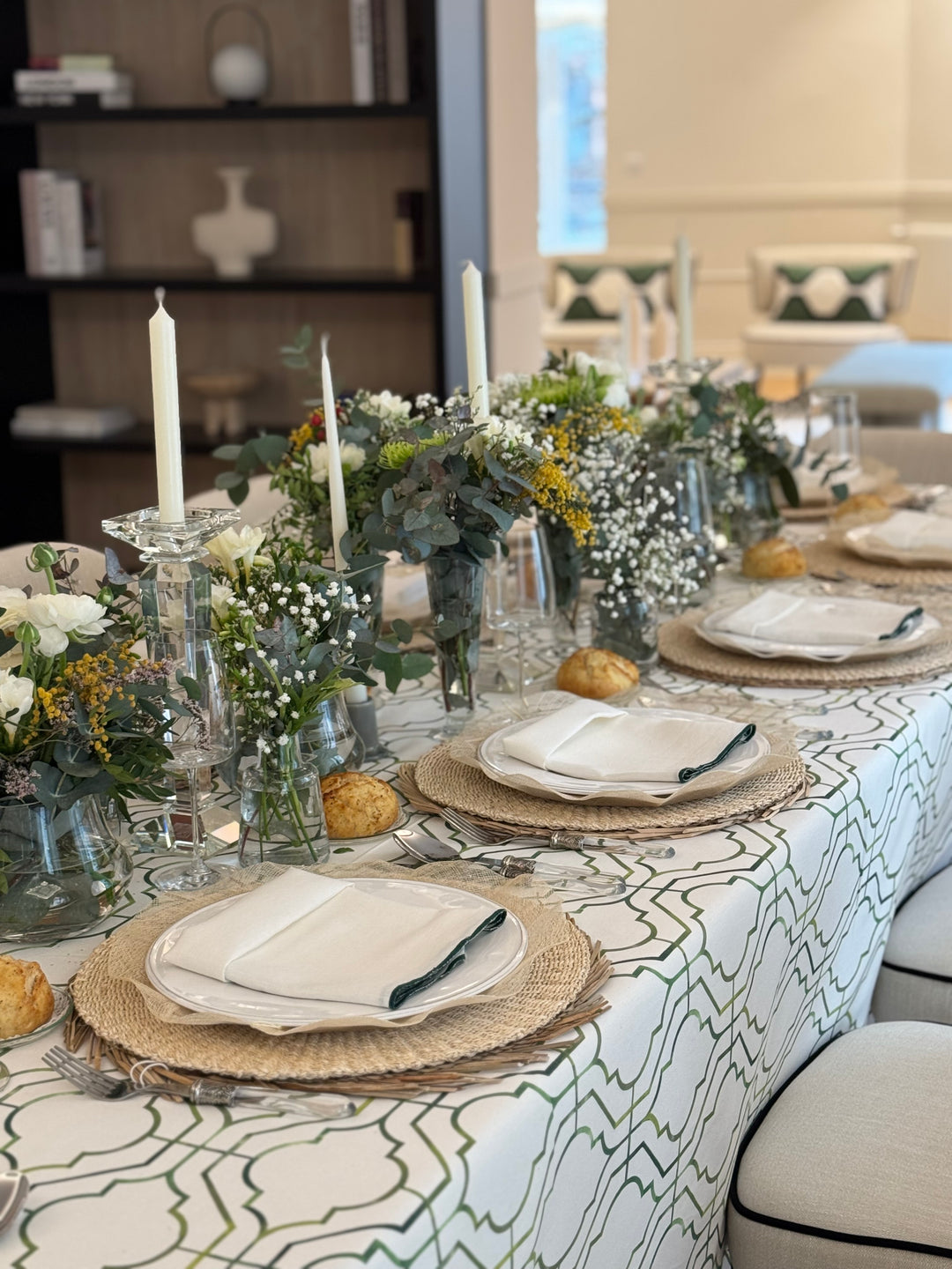 Mantel Estampado Pavilion Trellis