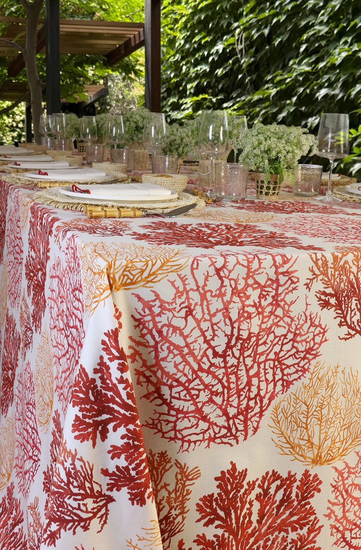 Mantel Estampado Corail Rouge