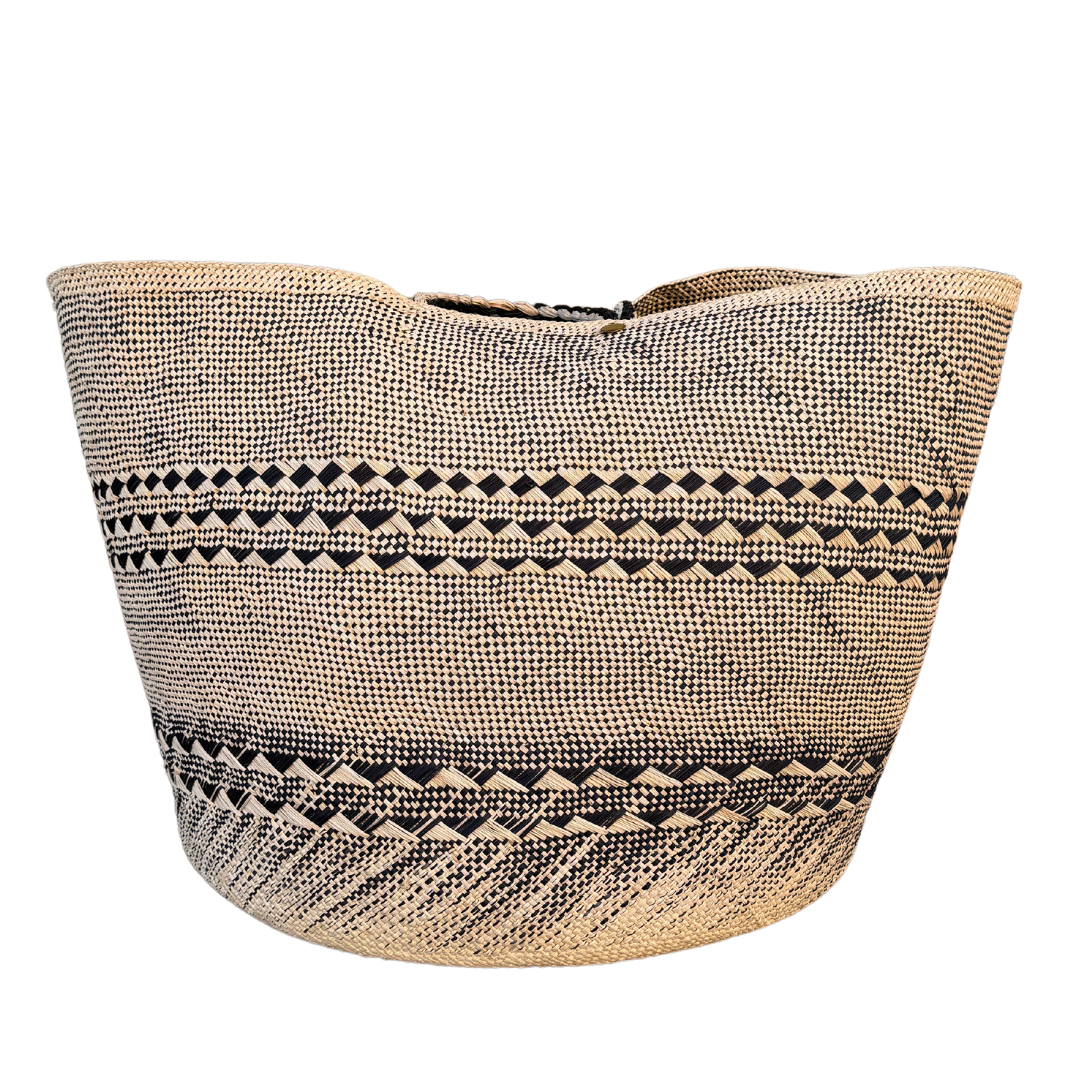Cesta XXL con Asas Natural/Negra