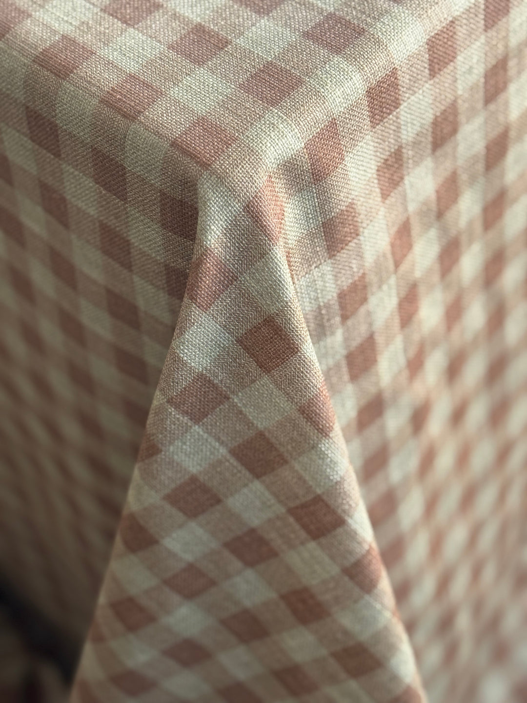 Mantel Resinado Vichy Teja