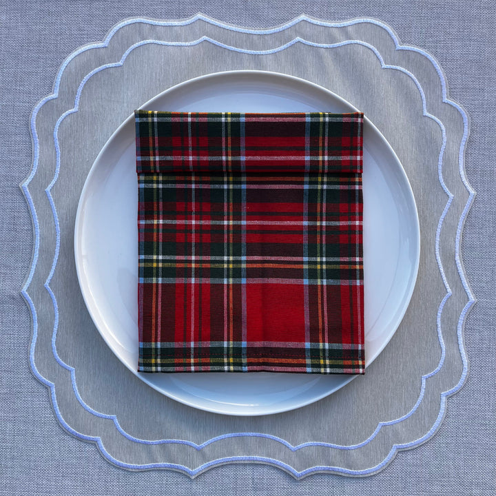 Servilleta de Algodón Estampado Rouge Tartan