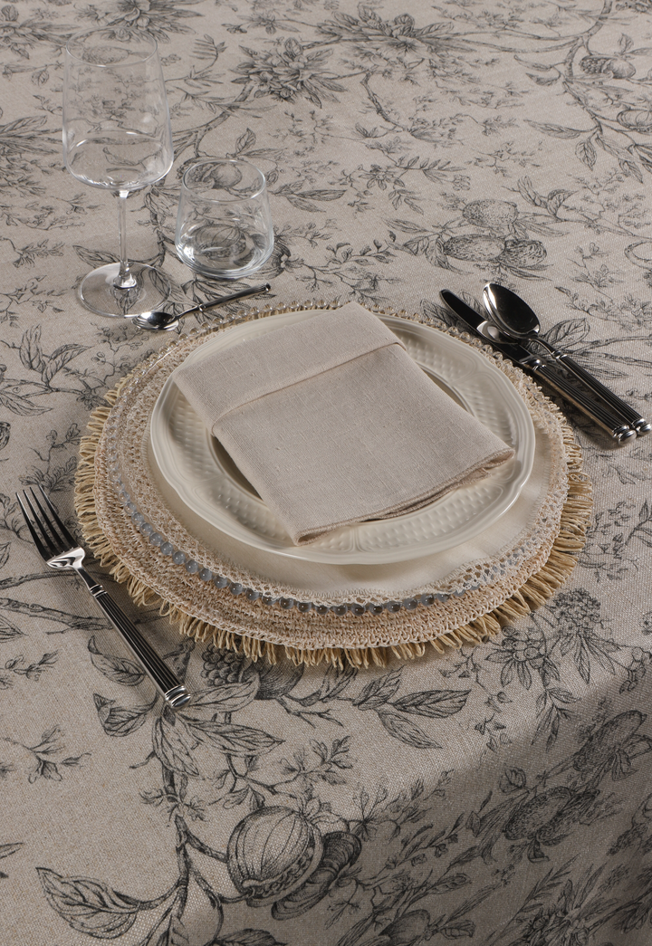 Mantel Jardín d’Hiver Noir