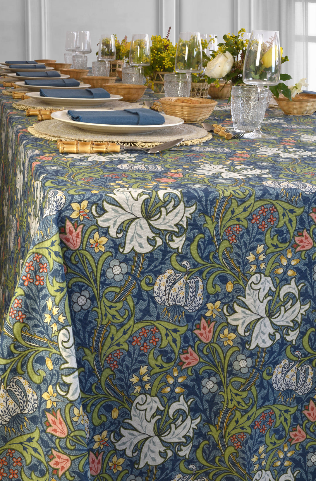 Mantel Estampado Jardín Blue