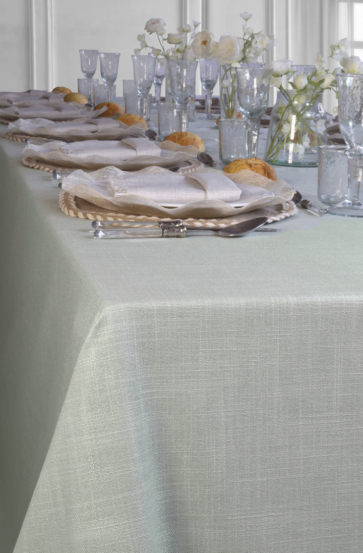 Mantel Resinado Lino Acqua