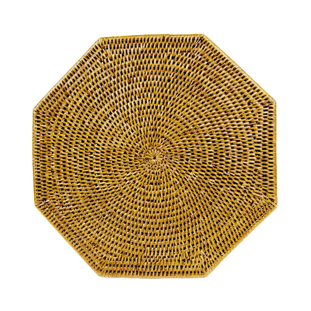 Bajoplato Rattan Honey Set/2 - La Compañía Francesa