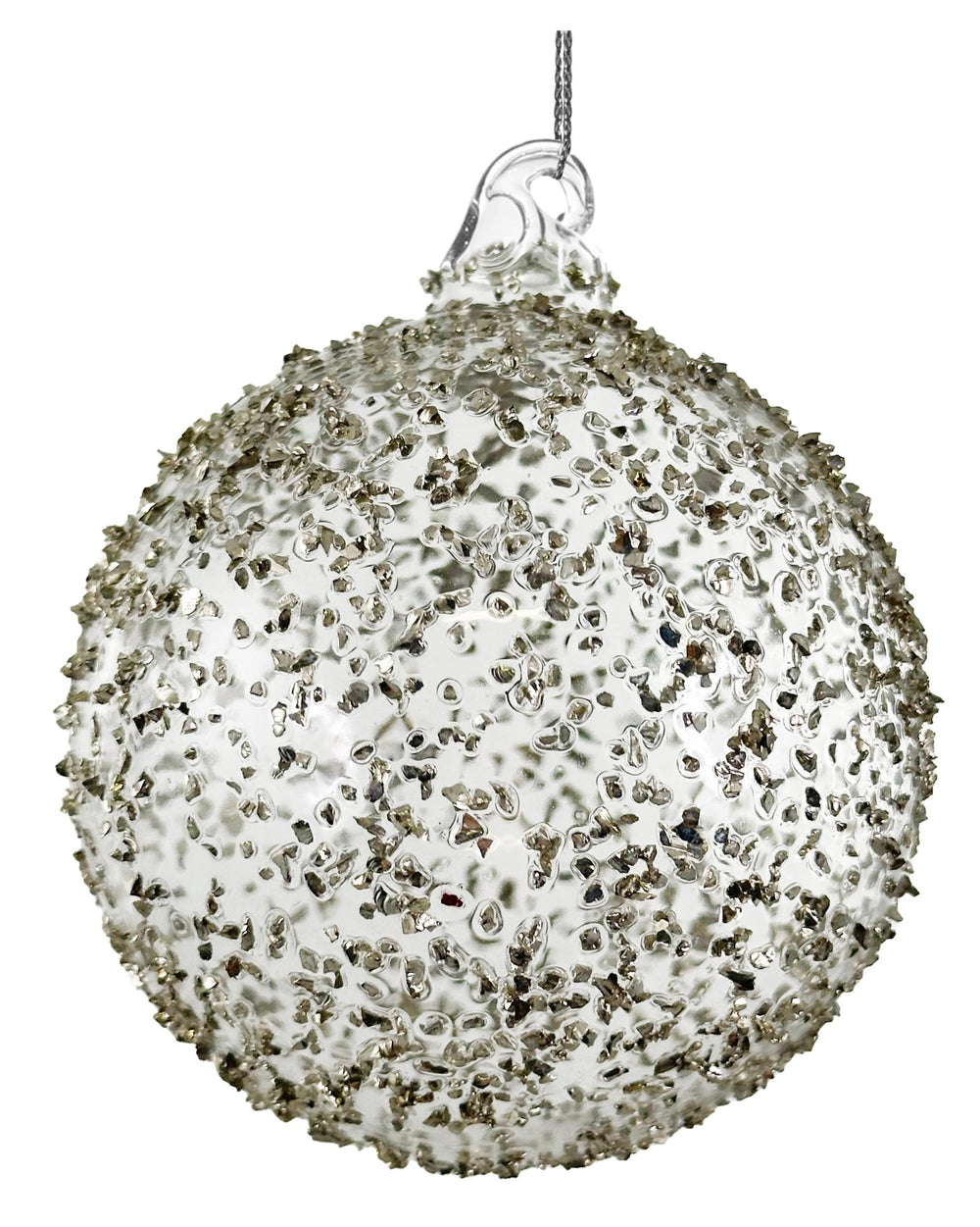 Bola de Navidad Cristalline Argentée Pequeña Set/4 - La Compañía Francesa