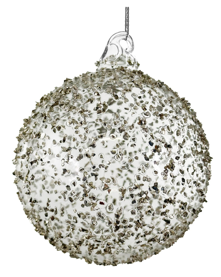 Bola de Navidad Cristalline Argentée Pequeña Set/4 - La Compañía Francesa