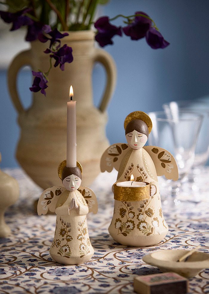 Candelabro Ángel de Invierno Dorée - La Compañía Francesa