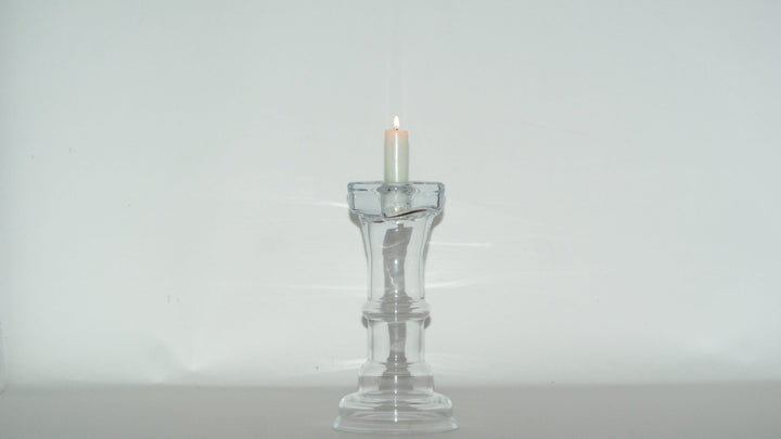Candelabro de Cristal Transparente Alto - La Compañía Francesa