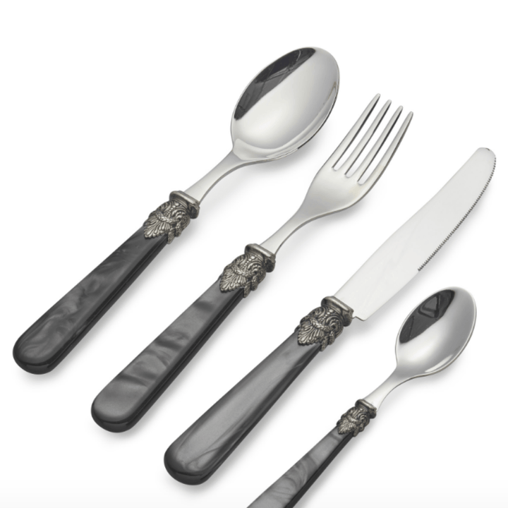 Cubiertos de Nácar con Brillo Negros Set/6 - La Compañía Francesa
