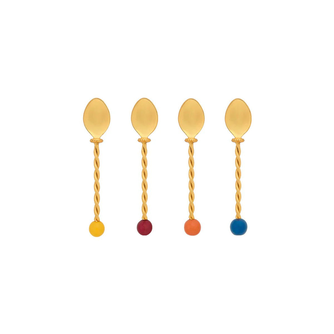 Cucharas de Postre Torchon Set/4 - La Compañía Francesa
