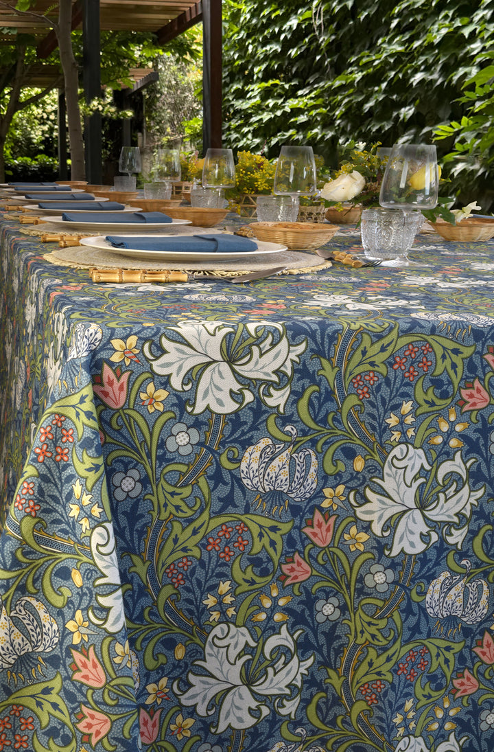 Mantel Estampado Jardín Blue