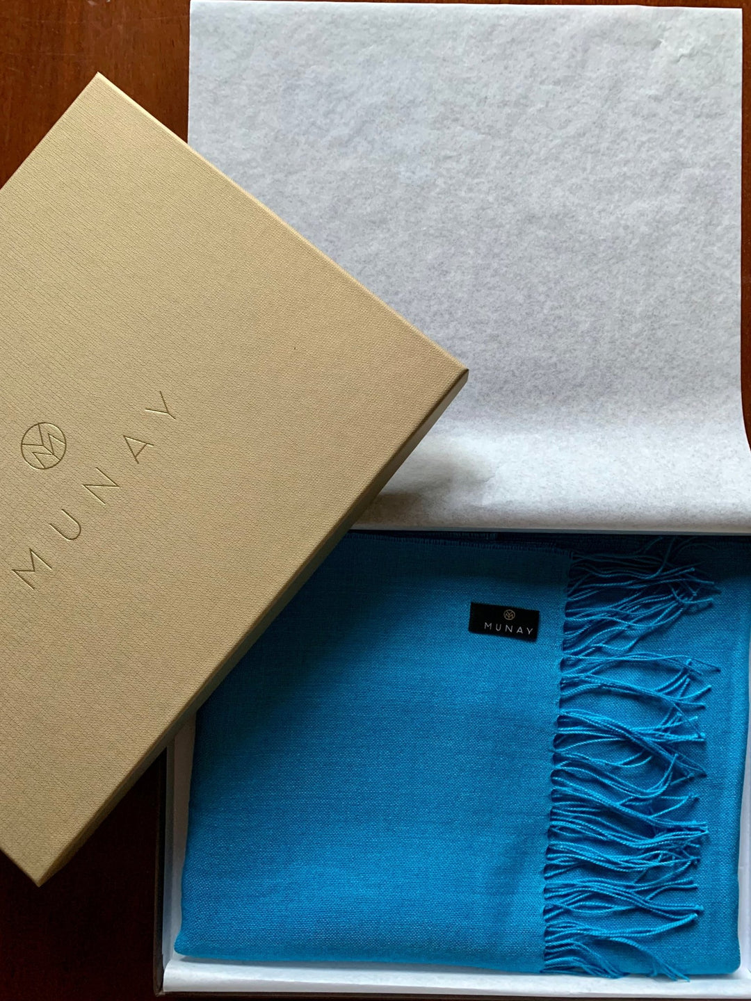 Foulard de Alpaca, Azul - La Compañía Francesa