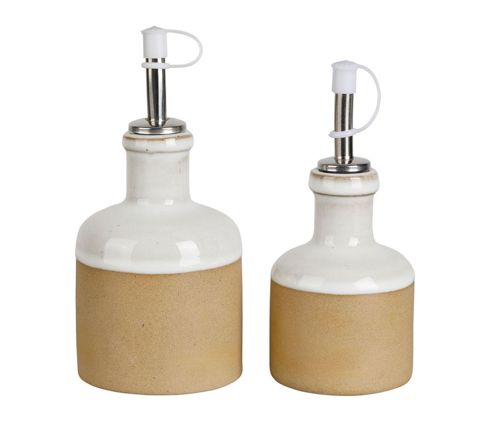 Aceitera y Vinagrera Campagne Blanc