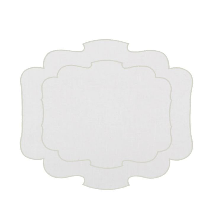 Mantel Individual Ovalado color Ivory Set/2 - La Compañía Francesa
