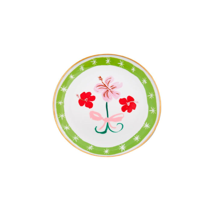 Plato Postre Flower Bow - La Compañía Francesa