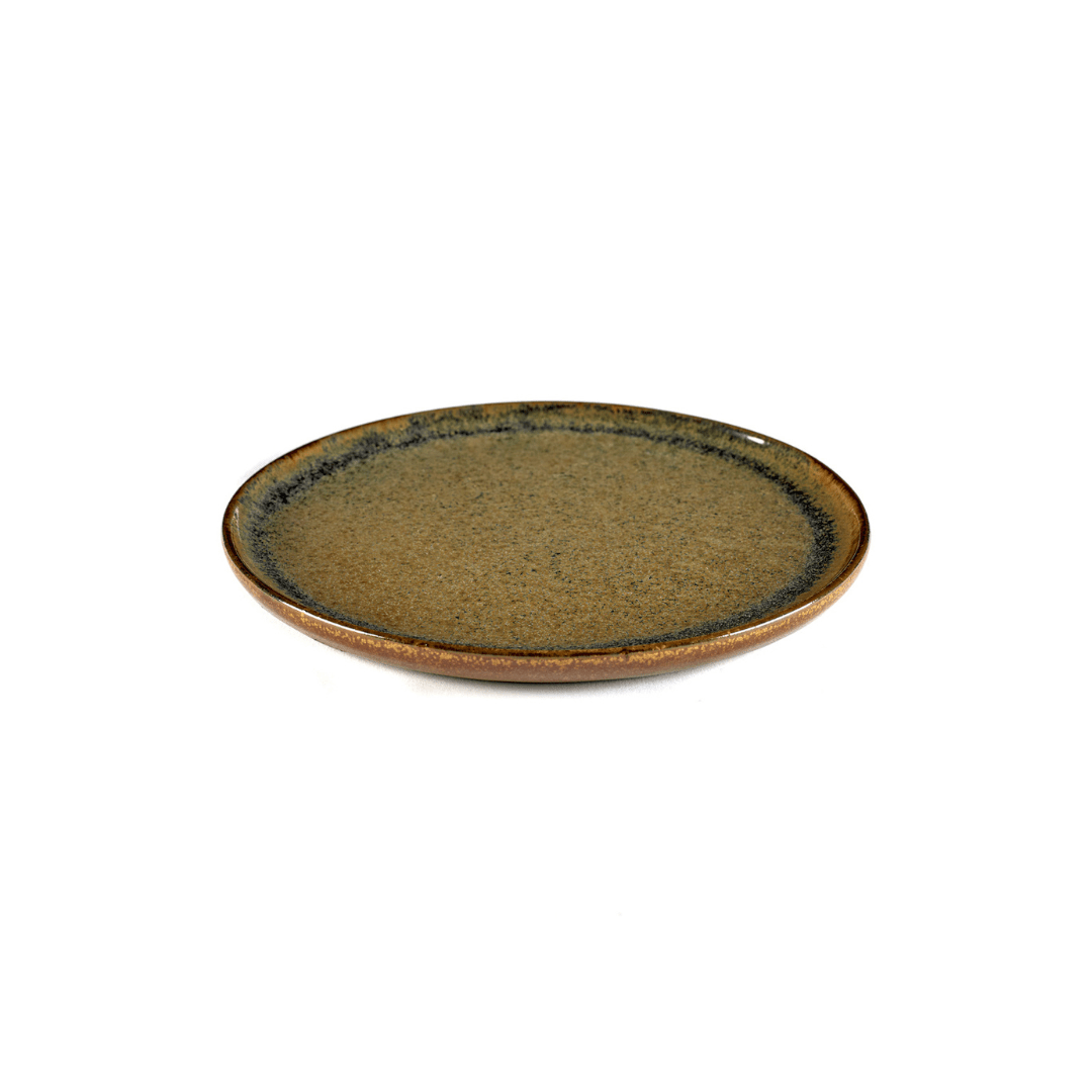 Plato Postre Indi Gris Set/4 - La Compañía Francesa
