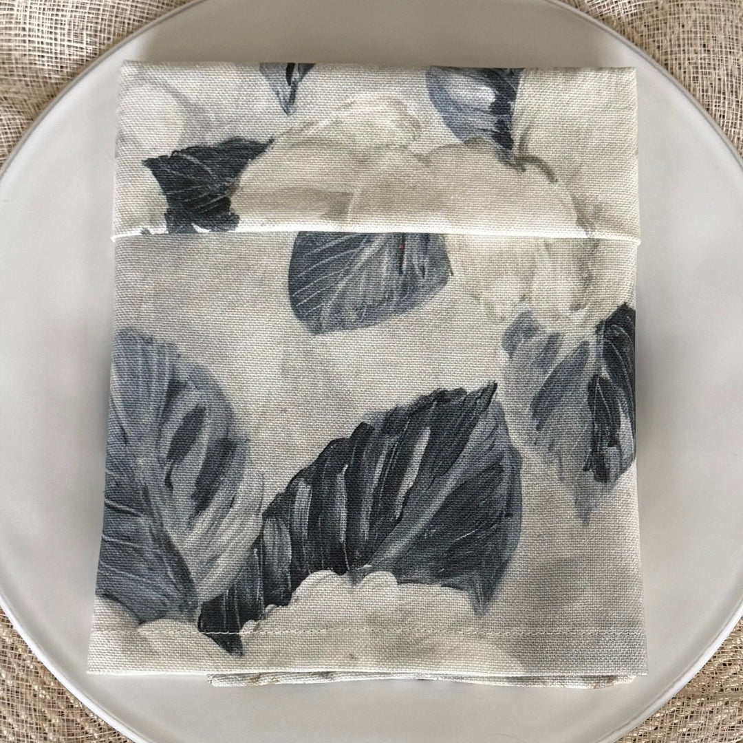 Servilleta de Algodón Estampado White Garden - La Compañía Francesa