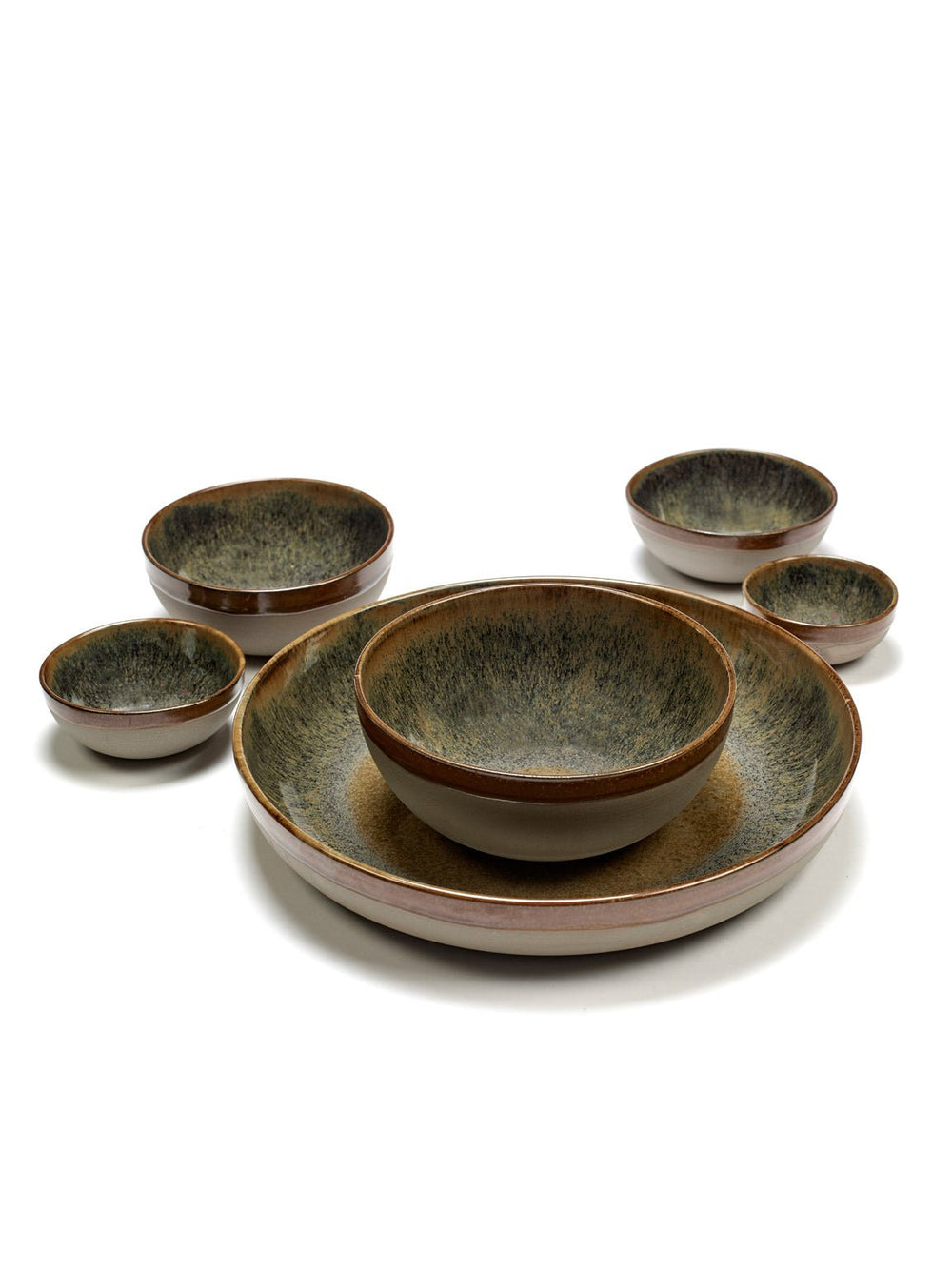 Plato Hondo Indi Gris Set/4 - La Compañía Francesa